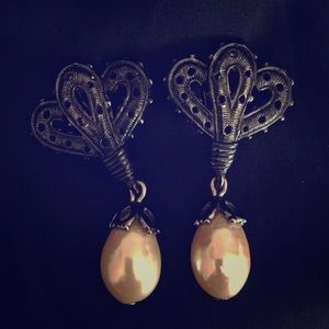 Vintage Karl Lagerfeld clip on earrings